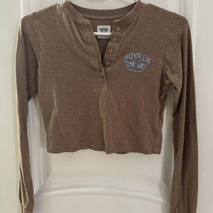 Boys Lie Brown Long Sleeve